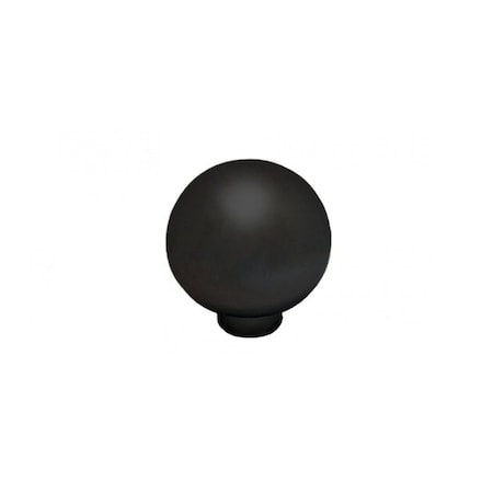 Cal-Royal Bi-Fold Ball Knob, 1-1/4 Width, 1-3/8 Height, 1-5/8, 1-7/8 and 2 Screws, US19 Matte Black BK14-19